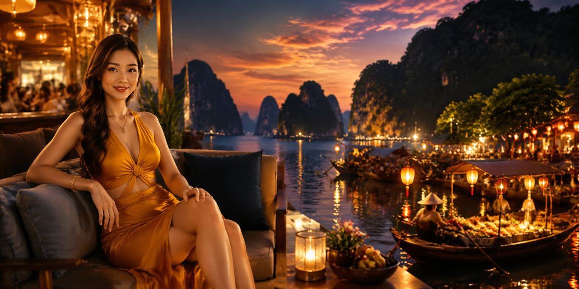 Khung cảnh giải trí đêm tại Hạ Long Bay – nơi người chơi cao cấp tìm kiếm trải nghiệm VIP